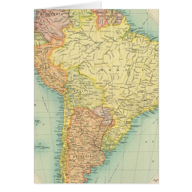 Cartão Política da América do Sul (Frente)