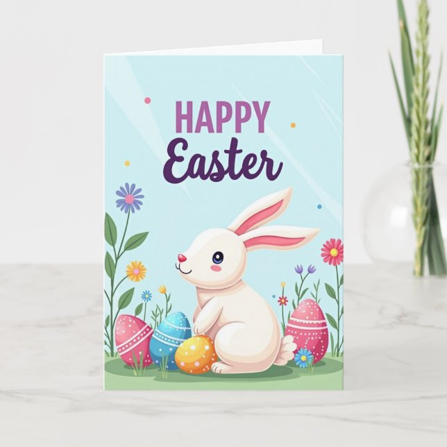 Cartão Polka Dot Spring Celebration Card (Frente)