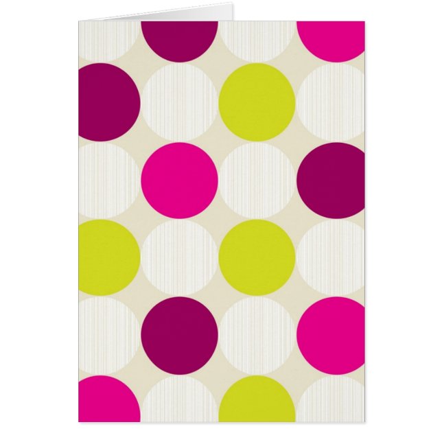 Cartão Polka Dots (Frente)