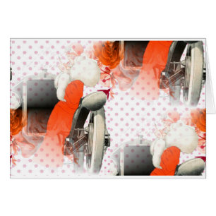 Cartão polkadots flapper