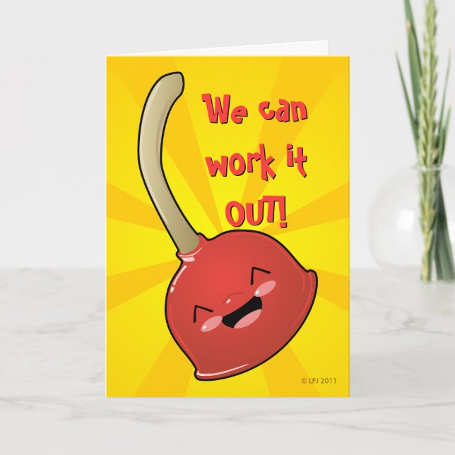 Cartão Polly Plunger Greeting Card (Frente)