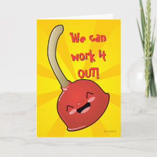 Cartão Polly Plunger Greeting Card