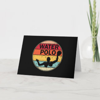 Cartão Polo Aquático Retroativo - Vintage H2 Polo Waterpo