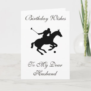 CARTÃO POLO PONY HUSBAND GREETING CARD