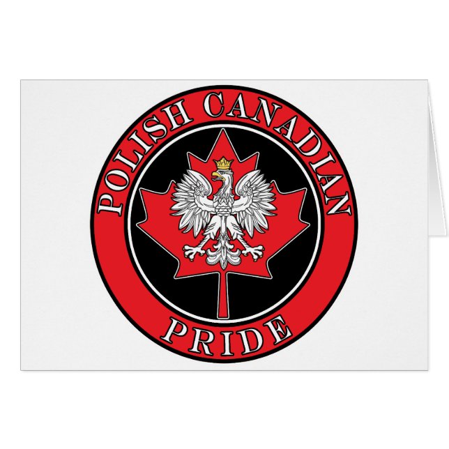 Cartão Polonês redondo (Frente Horizontal)