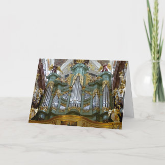 Cartão Polônia Pipe Organ