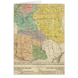 Cartão Polônia, Prússia e Hungria