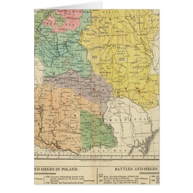 Cartão Polônia, Prússia e Hungria (Frente)