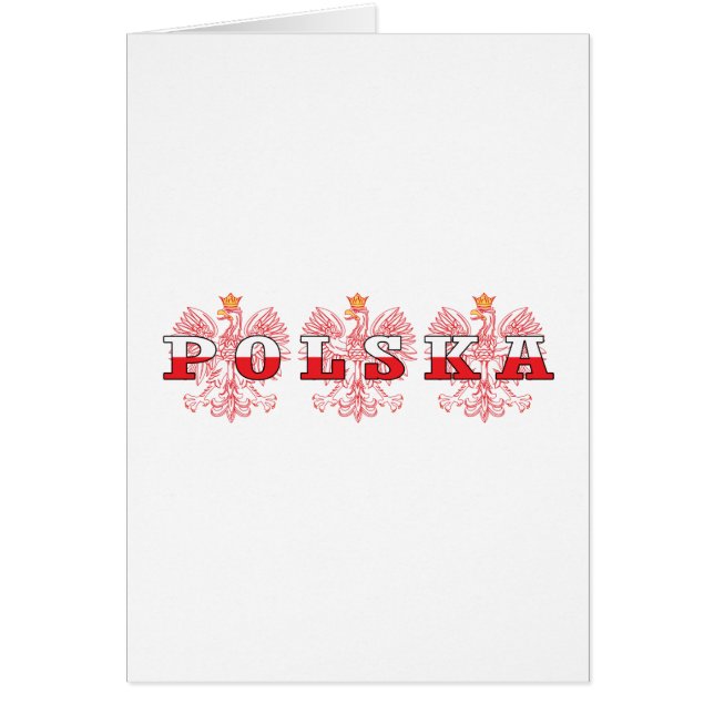 Cartão Polska Red Eagles (Frente)