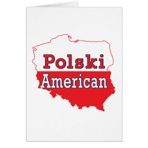 Cartão Polski American Map