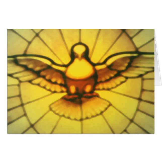 Cartão Pomba do Espírito Santo (Frente Horizontal)