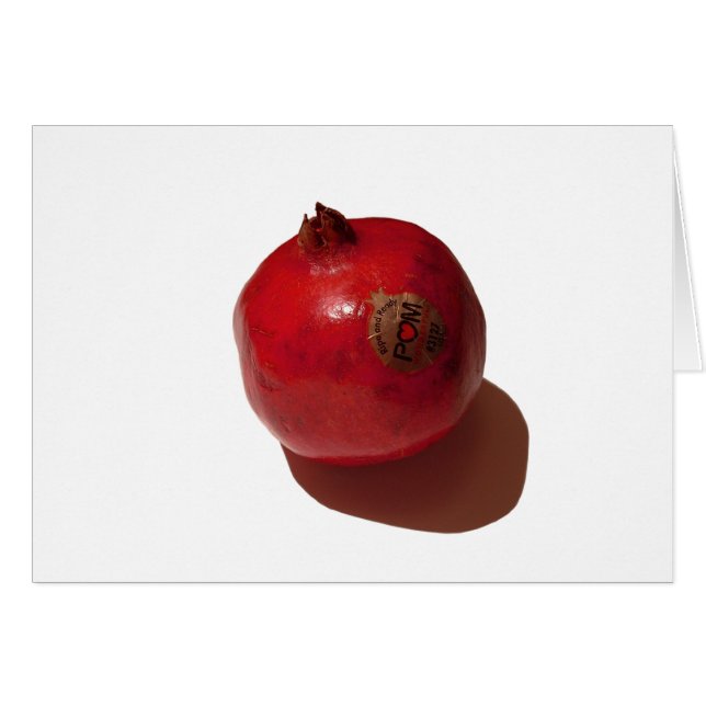 Cartão Pomegranato rotulado (Frente Horizontal)
