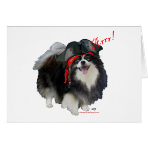 Cartão Pomerânia Preto Pirata - Arrr!