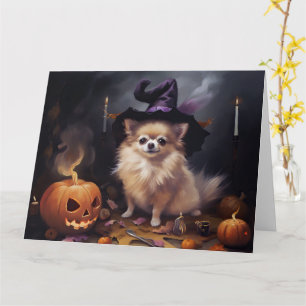 Cartão Pomerânia Pumpkins Halloween Ascariado