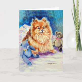Cartão Pomeranian Greeting Cards