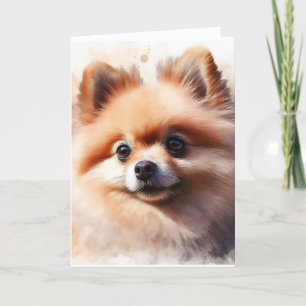 Cartão Pomerano Cute