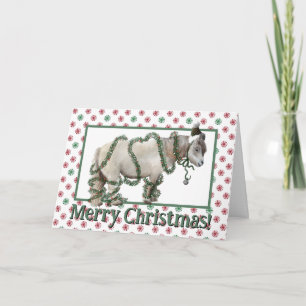 Cartão Pônei de Natal