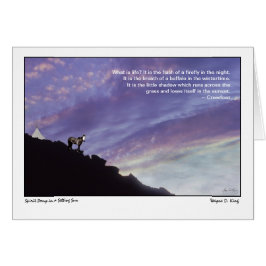 Cartão Pôneo Espírito num Sol de Definição