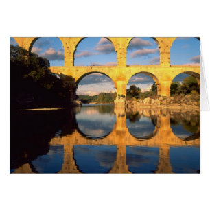 Cartão Pont du Gard, Gardon River, Gard, Languedoc,