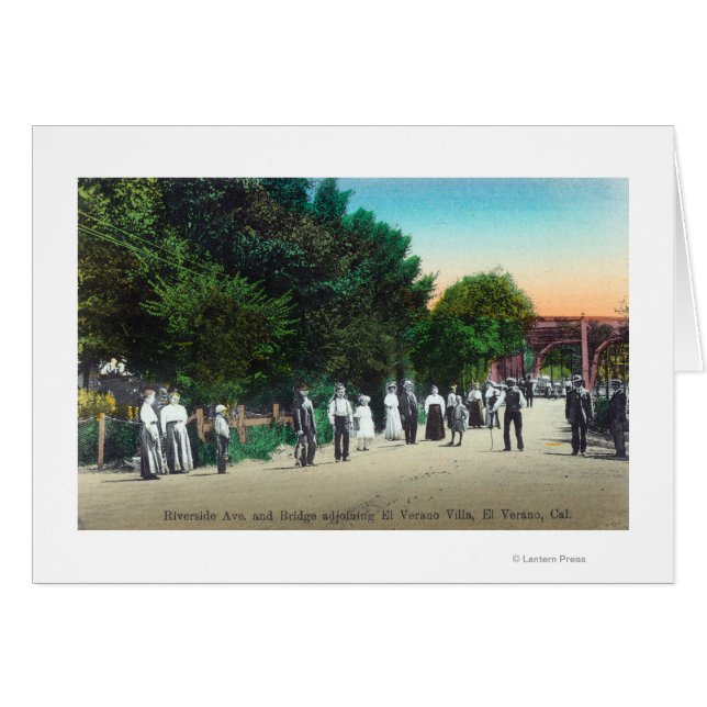 Cartão Ponte adjacente a El Verano Villa (Frente Horizontal)