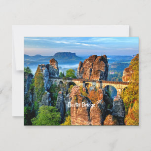 Cartão Ponte Bastei, Saxão, Suiça