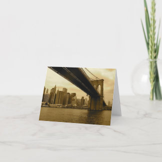 Cartão Ponte Brooklyn/Manhattan