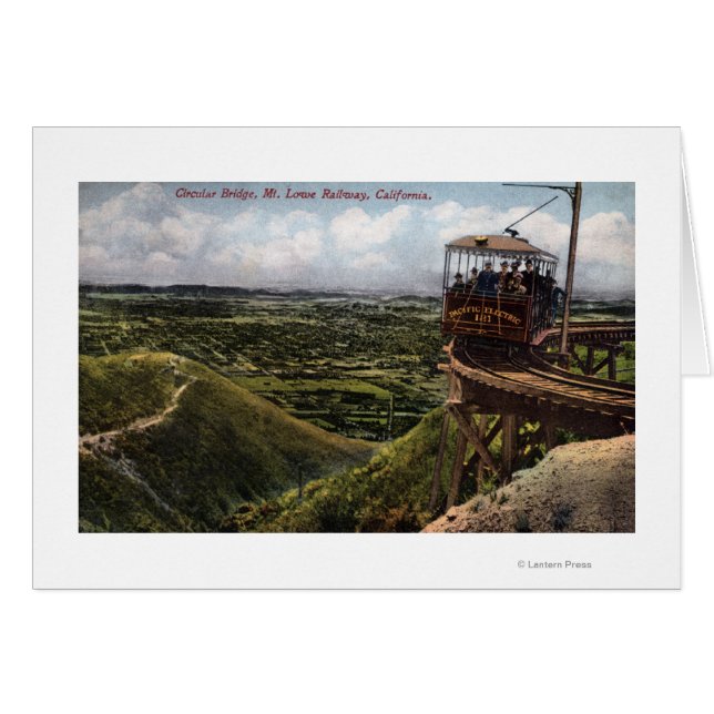 Cartão Ponte Circular Vista Ferroviária do Pacífico (Frente Horizontal)