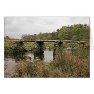 Cartão Ponte Clapper No Parque Nacional De Dartmoor