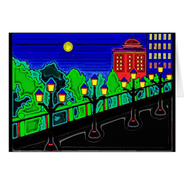 Cartão Ponte com cargos da lâmpada (Frente Horizontal)