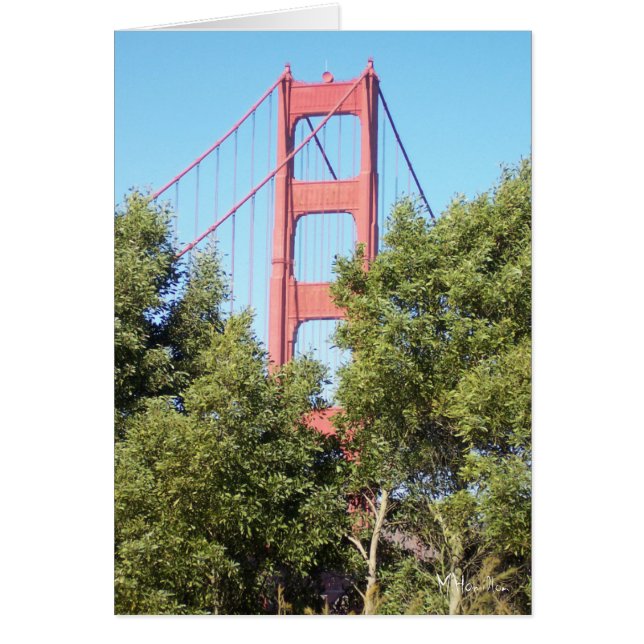 Cartão Ponte da Baía de São Francisco (Frente)