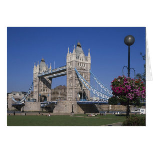 Cartão Ponte da Torre, Rio Tâmisa, Londres, Inglaterra