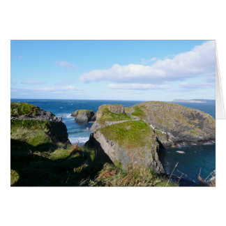Cartão Ponte de corda em Carrick-a-Rede (N. Irlanda)