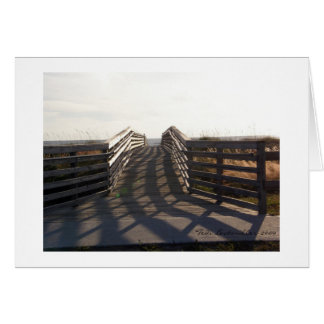 Cartão Ponte de madeira