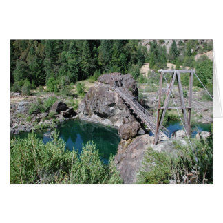 Cartão Ponte de Pedestres do rio Illinois