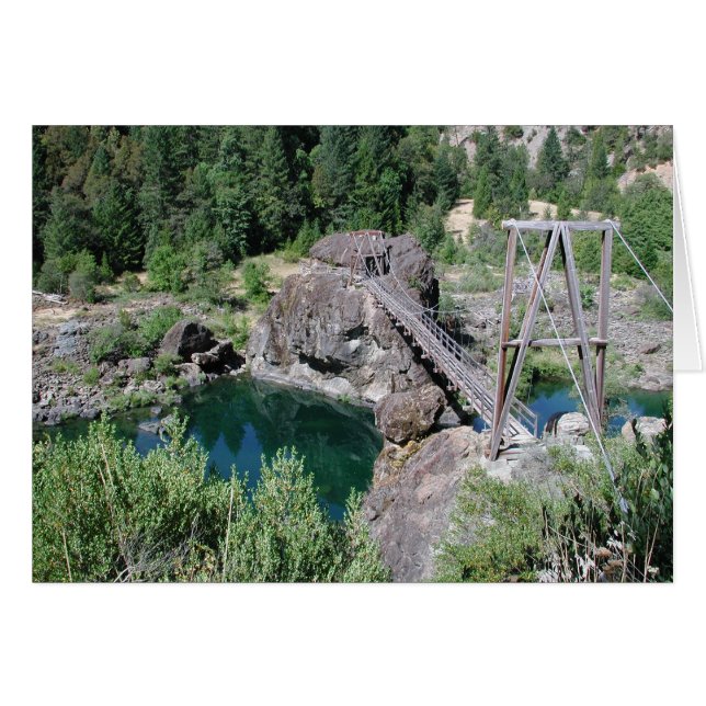 Cartão Ponte de Pedestres do rio Illinois (Frente Horizontal)