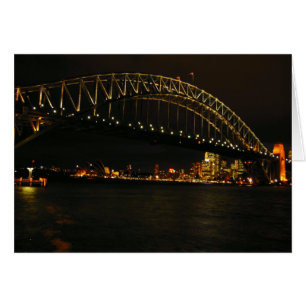 Cartão ponte de porto de sydney
