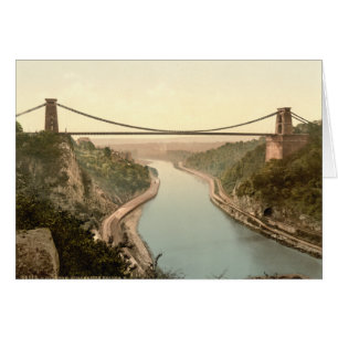 Cartão Ponte de suspensão II de Clifton, Bristol,