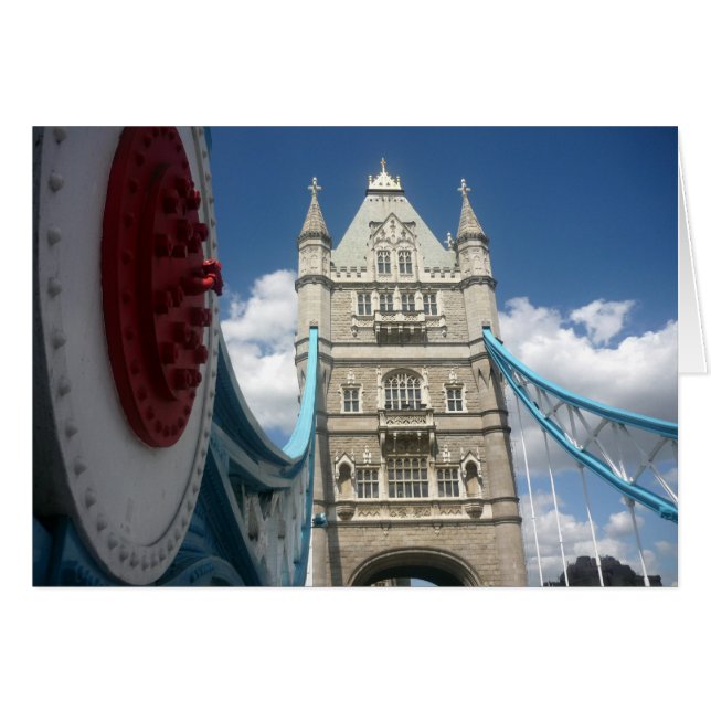 Cartão ponte de torre de suspensão (Frente Horizontal)