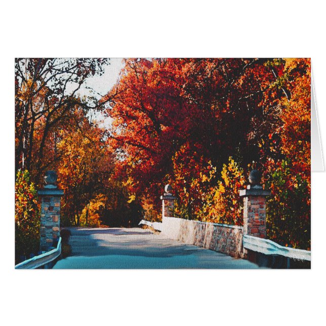 Cartão Ponte de Wildwood Missouri (Frente Horizontal)