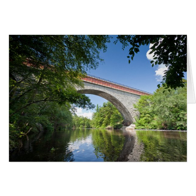 Cartão Ponte do eco no desfiladeiro da cicuta, Charles (Frente Horizontal)