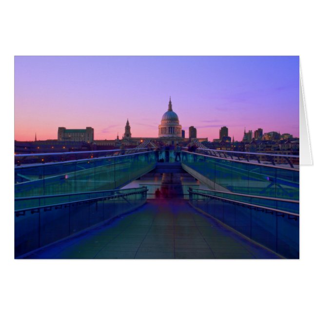 Cartão Ponte do Milênio Thames (Frente Horizontal)