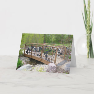 Cartão Ponte do sapo no Jardim Botânico para Retirada de