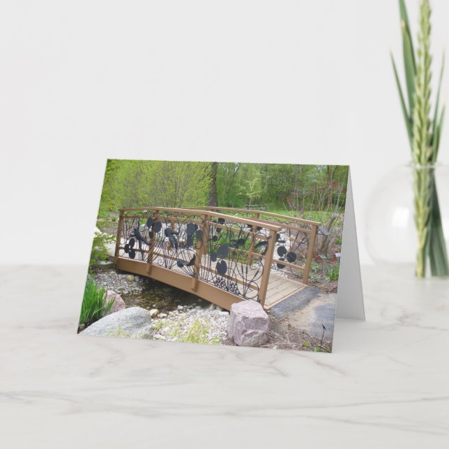 Cartão Ponte do sapo no Jardim Botânico para Retirada de  (Frente)