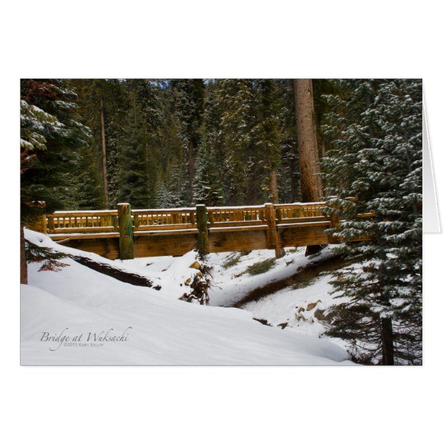 Cartão Ponte em Wuksachi (Frente Horizontal)
