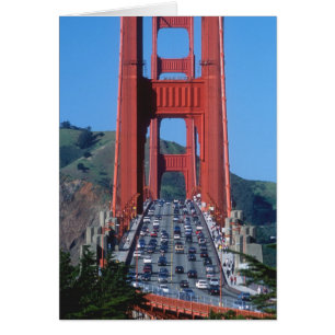 Cartão Ponte Golden Gate e Baía de São Francisco