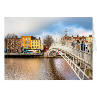 Cartão Ponte Graceful Ha'Penny - Dublin, Irlanda