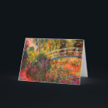 Cartão Ponte Japonesa | Claude Monet<br><div class="desc">Ponte japonesa, também conhecida como Water-Lily Pond (1900), de uma série de pinturas de petróleo do impressionista francês Claude Monet. A série "Lírios d'Água" de Monet retrata o jardim floral em sua casa, e foi o principal foco de seu trabalho nos últimos 30 anos de sua vida. Use as ferramentas...</div>