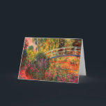 Cartão Ponte Japonesa | Claude Monet<br><div class="desc">Ponte japonesa, também conhecida como Water-Lily Pond (1900), de uma série de pinturas de petróleo do impressionista francês Claude Monet. A série "Lírios d'Água" de Monet retrata o jardim floral em sua casa, e foi o principal foco de seu trabalho nos últimos 30 anos de sua vida. Use as ferramentas...</div>