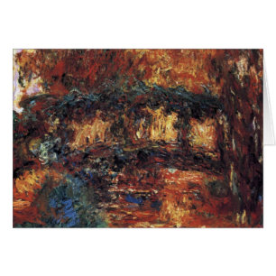 Cartão Ponte Japonesa de Claude Monet, Arte Fino Antigo