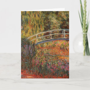 Cartão Ponte Japonesa de Claude Monet em Giverny Arte
